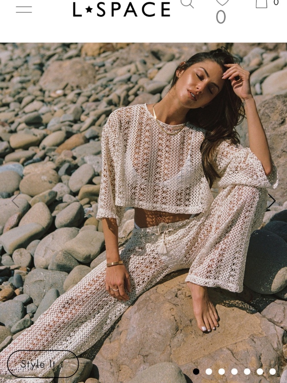 L*Space Beach cover up top 2x NWT Anthropologie
